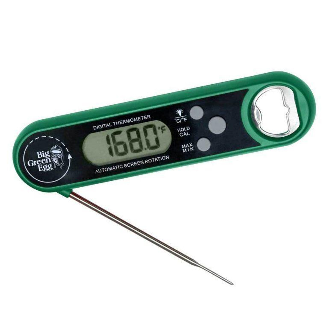 Big Green Egg Instant Read Thermometer with Bottle Opener #127150 Big Green Egg Instant Read Thermometer with Bottle Opener #127150