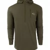 Drake Men's Merino Wool Half Zip With Hood #DW2865