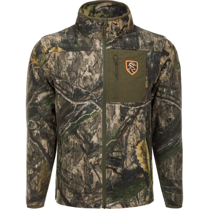 Drake Men's Midweight 4 Way Storm Front Fleece Hoodie - Mossy Oak Country DNA Drake Men's Midweight 4 Way Storm Front Fleece Hoodie