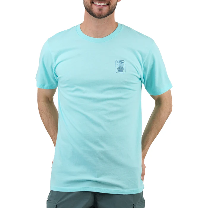 Aftco Men's Root Beer Short Sleeve T-Shirt - Bahama Heather #MT3336 Aftco Men's Root Beer Short Sleeve T-Shirt - Bahama Heather #MT3336