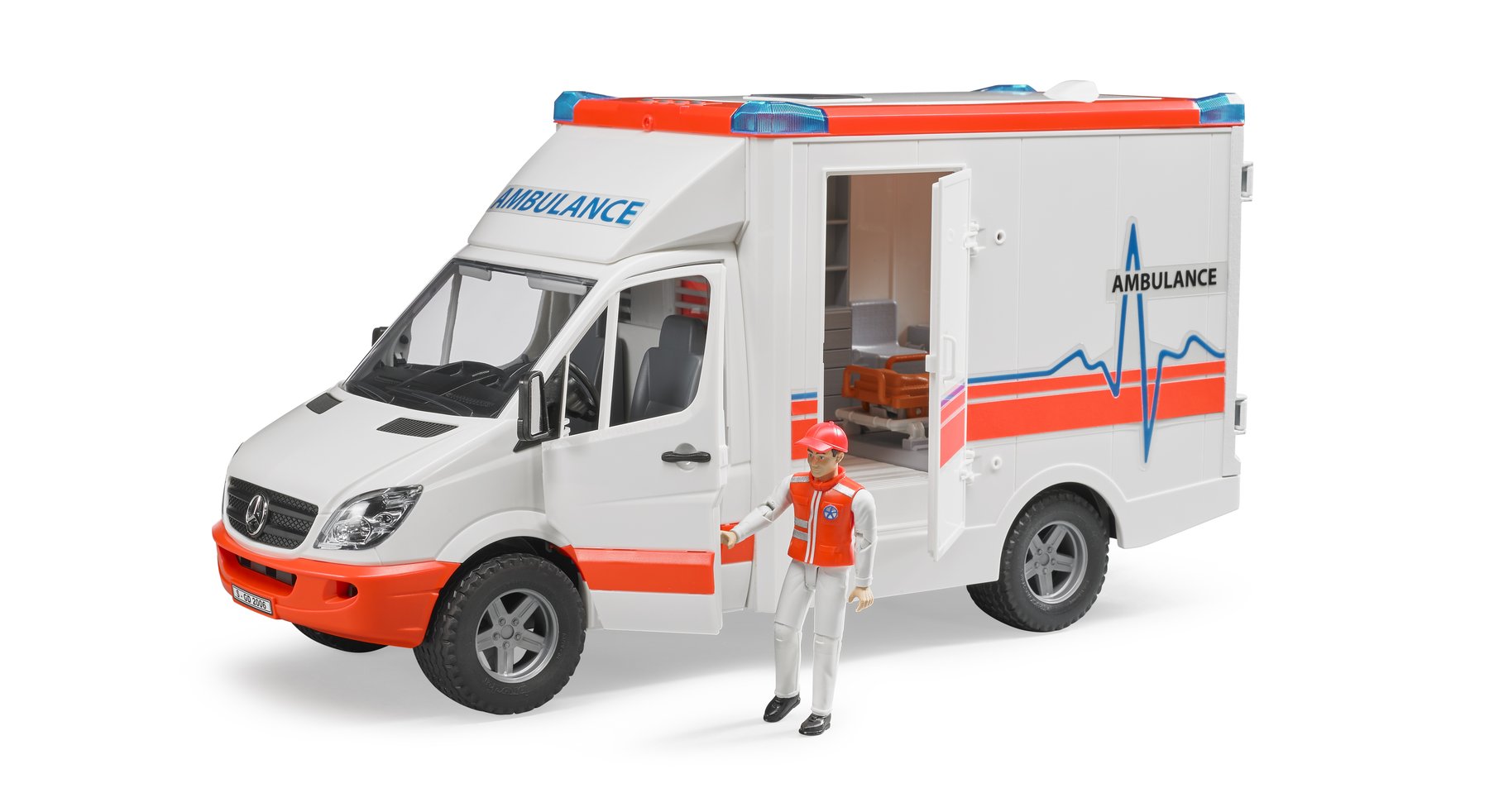 Bruder MB Sprinter Ambulance w/ Driver #BT2536 Bruder MB Sprinter Ambulance w/ Driver #BT2536