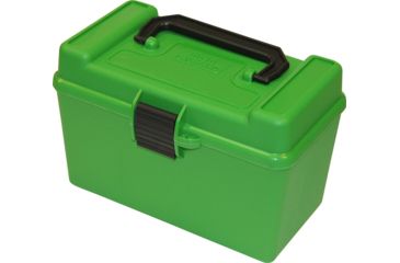 MTM Case-Gard Deluxe H-50 Series Rifle Ammo Box 50 Rounds - Large - Green #H50-RL-10 MTM Case-Gard Deluxe H-50 Series Rifle Ammo Box 50 Rounds - Large - Green #H50-RL-10