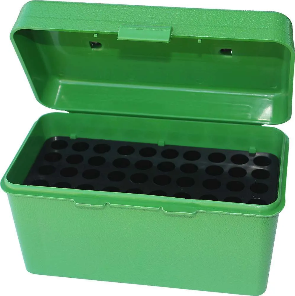 MTM Case-Gard Deluxe H-50 Series Rifle Ammo Box Medium - 50 Rounds - Green #H50-RM-10 MTM Case-Gard Deluxe H-50 Series Rifle Ammo Box Medium - 50 Rounds - Green #H50-RM-10