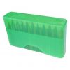 MTM Case Gard J-20 Slip-Top Boxes .270 to .375 Magnum - Clear Green #J-20-L-16