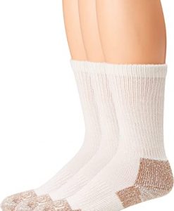 Terramar 3 Pack Steel Toe Work Sock - Medium - White #11003-100M