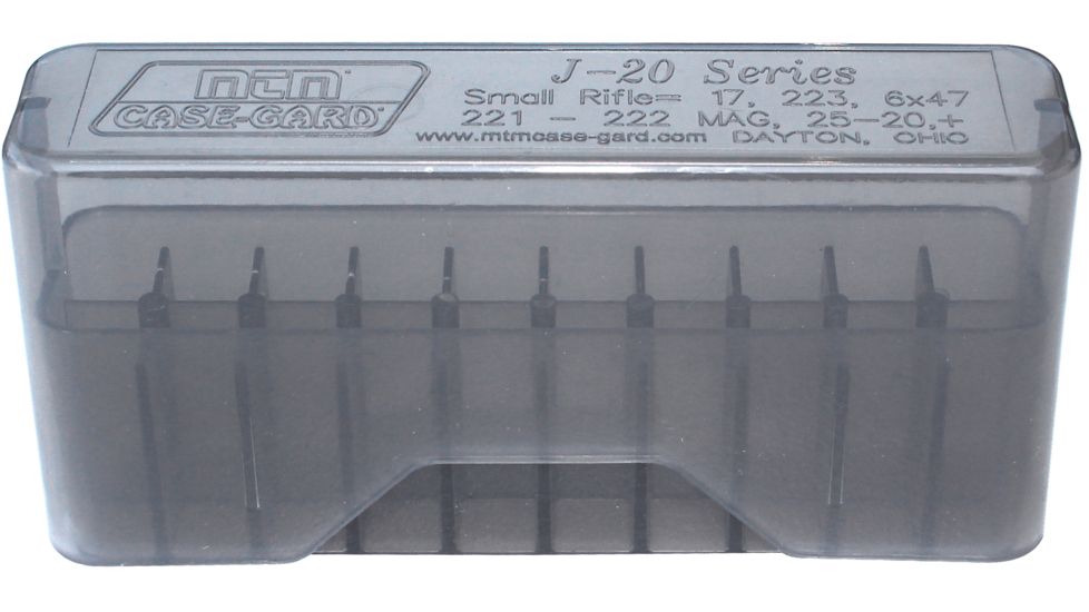 MTM Case-Guard 20-Round Slip-Top Rifle Ammo Box #J-20-XS-41 MTM Case-Guard 20-Round Slip-Top Rifle Ammo Box #J-20-XS-41