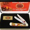 Case Knife American Firefighter Trapper Pocket Knife #CAT-FF