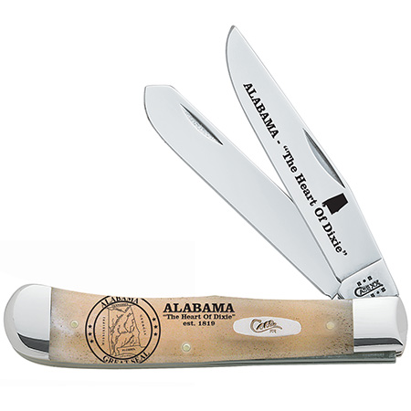 Case Knife Trapper Alabama Seal #91445AL Case Knife Trapper Alabama Seal #91445AL