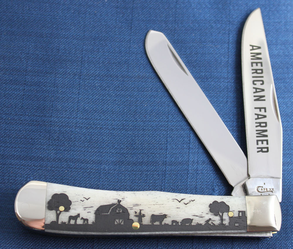 Case Knife Trapper American Farmer #9100549 Case Knife Trapper American Farmer #9100549