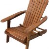 Leigh Country Natural Folding Adirondack Chair #TX 36600