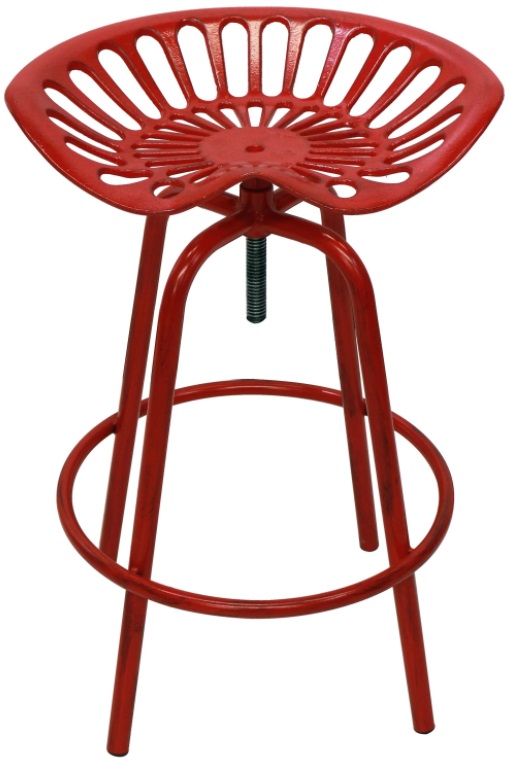 Leigh Country Red Tractor Seat Swivel Stool #TX 907000 Leigh Country Red Tractor Seat Swivel Stool #TX 907000