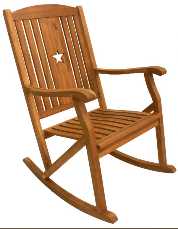 Leigh Country Sequoia Rocker w/Star #TX 36101 Leigh Country Sequoia Rocker w/Star #TX 36101