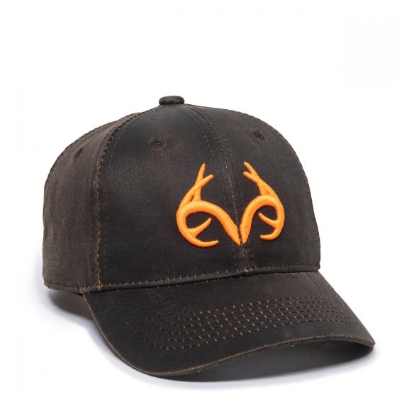 Outdoor Cap Brown Hat with Orange Realtree Logo #TRT84B Outdoor Cap Brown Hat with Orange Realtree Logo #TRT84B