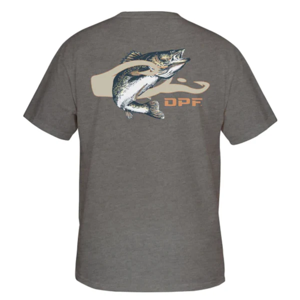 Drake Men's DPF Walleye Logo Short Sleeve T-Shirt #DPF3170 Drake Men's DPF Walleye Logo Short Sleeve T-Shirt #DPF3170