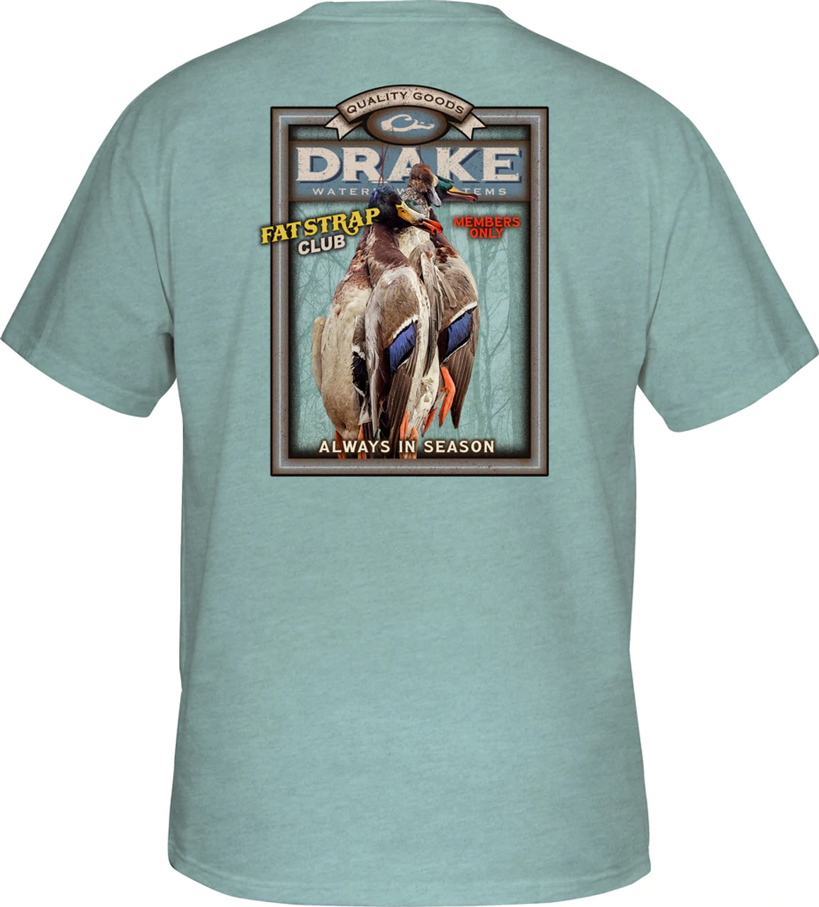 Drake Men's Fat Strap Club Short Sleeve T-Shirt #DT935OABH Drake Men's Fat Strap Club Short Sleeve T-Shirt #DT935OABH