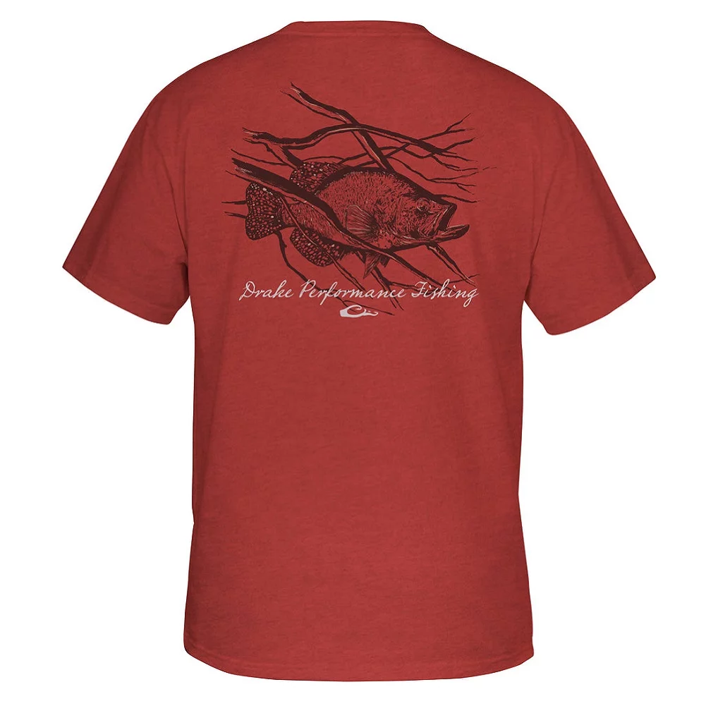 Drake Performance Fishing DPF Crappie Short Sleeve T-Shirt #DPF3180RDH5 Drake Performance Fishing DPF Crappie Short Sleeve T-Shirt #DPF3180RDH5