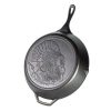 Lodge Logic Wildlife Series 13.25 Inch Cast Iron Turkey Skillet