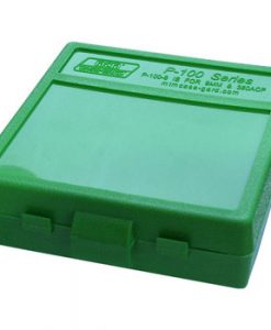 MTM Case-Gard Original Series Flip Top Handgun Ammo Box - Polymer Green #P-100-9-10