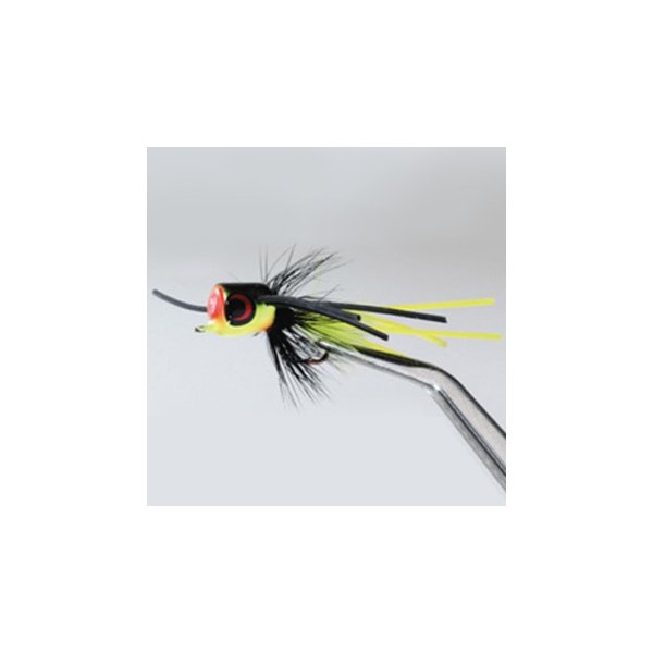 Betts Pop N' Hot - 10lb Frog-Black-Chartreuse Fly Lure #1201-10-4 Betts Pop N' Hot - 10lb Frog-Black-Chartreuse Fly Lure #1201-10-4