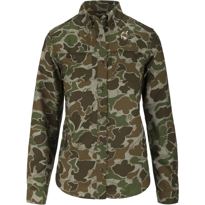 Drake Women's Mesh Back Flyweight Shirt 2.0 #OT1000 Drake Women's Mesh Back Flyweight Shirt 2.0 #OT1000