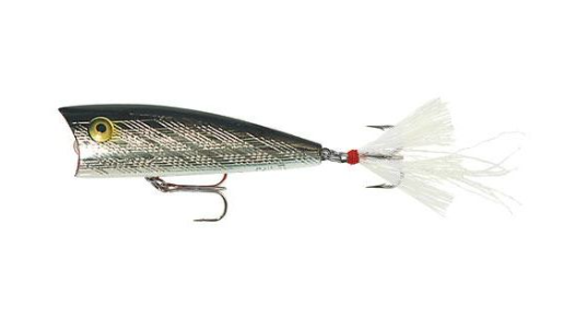 Rebel Magnum Pop-R Hard Bait - Silver-Black #P6501 Rebel Magnum Pop-R Hard Bait - Silver/Black #P6501