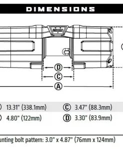Warn Axon 3500LB Winch #101135