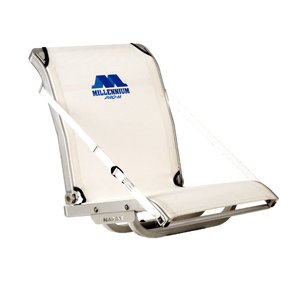 WHITE Millennium Marine Pro-M 100 Boat Seat #P-100-WH