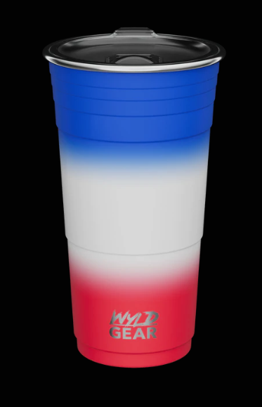 RED/WHITE/BLUE Wyld Gear 24 oz. Wyld Cup #WYLD24-18RWB