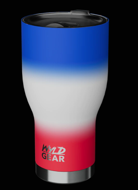 RED/WHITE/BLUE Wyld Gear 30 oz. Tumbler #WT30-RWB