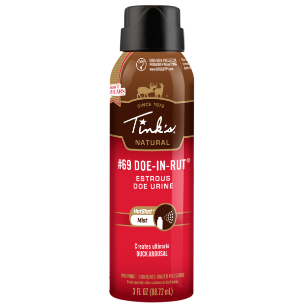 Tink's #69 Doe-In-Rut Hot Shot Mist - 3 Oz. #W5310 Tink's #69 Doe-In-Rut Hot Shot Mist - 3 Oz. #W5310