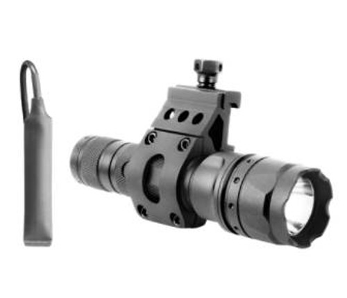 Aim Sports Tactical Flashlight With Offset Mount 500 Lumens, Black #FHD500B Aim Sports Tactical Flashlight With Offset Mount 500 Lumens, Black #FHD500B