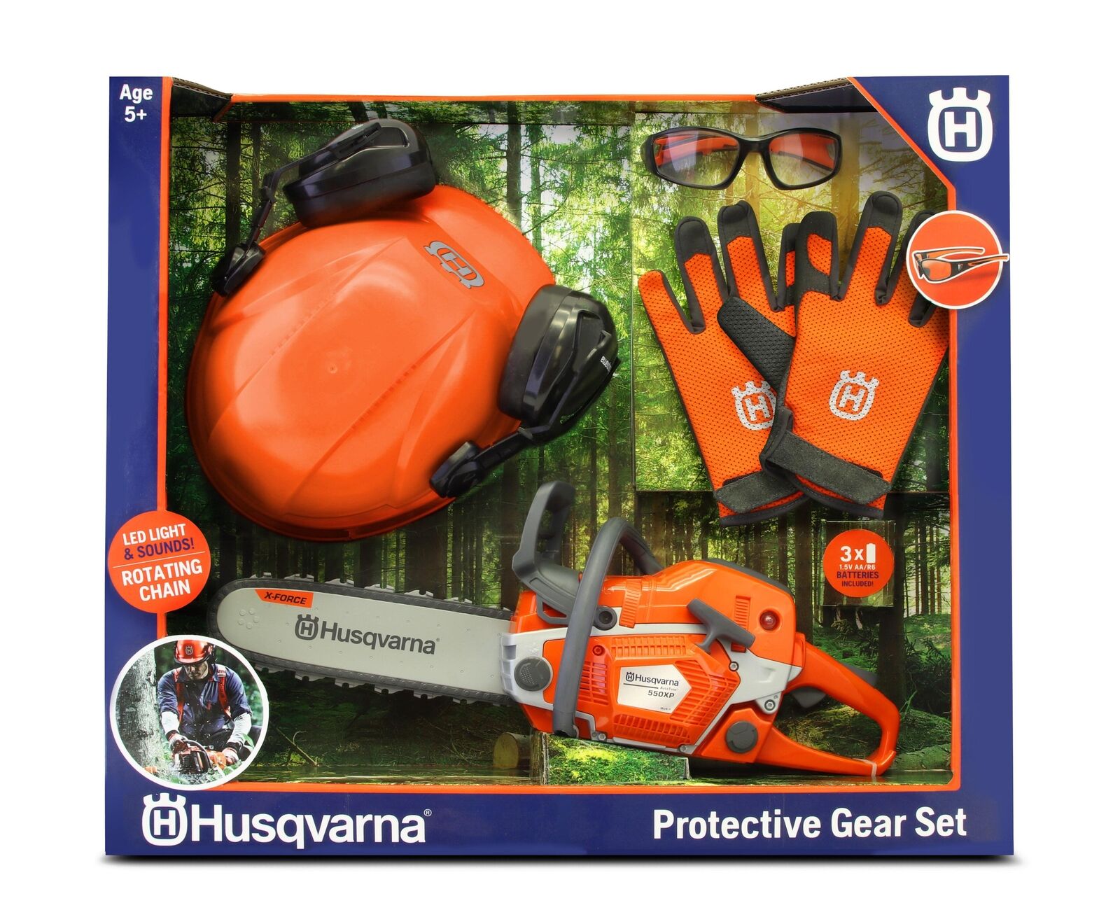 Husqvarna Toy 550XP & Protective Gear Set #531099501 Husqvarna Toy 550XP & Protective Gear Set #531099501