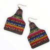Girlie Girl Cow Tag Earrings #TE-1199GDMT