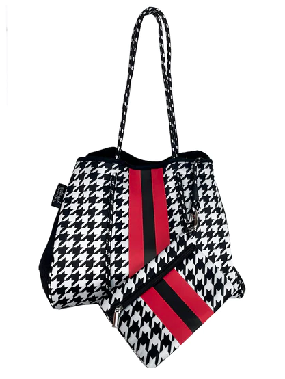 HOUNDSTOOTH Girlie Girl Neoprene Tote Bag - Houndstooth #NP-4500