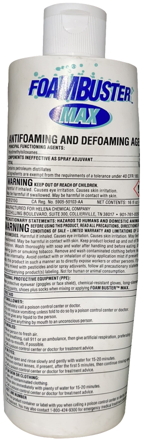 Foambuster Max Defoamer 16oz. Foambuster Max Defoamer 16oz.