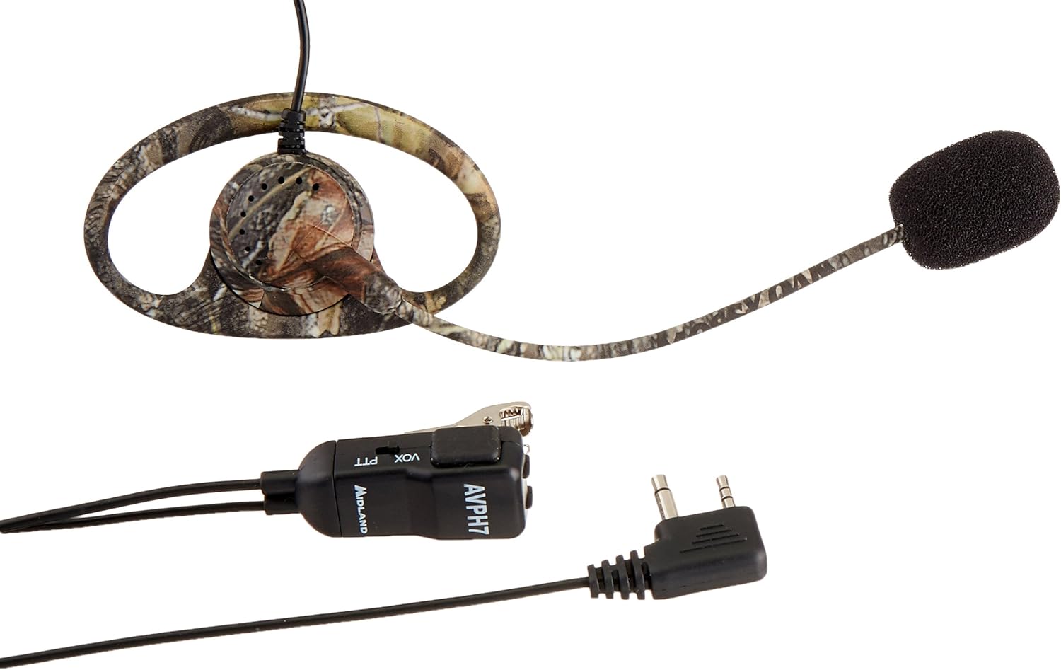 Midland Headset With Boom Microphone With Push To Talk – Camo #AVPH7 Midland Headset With Boom Microphone With Push To Talk – Camo #AVPH7