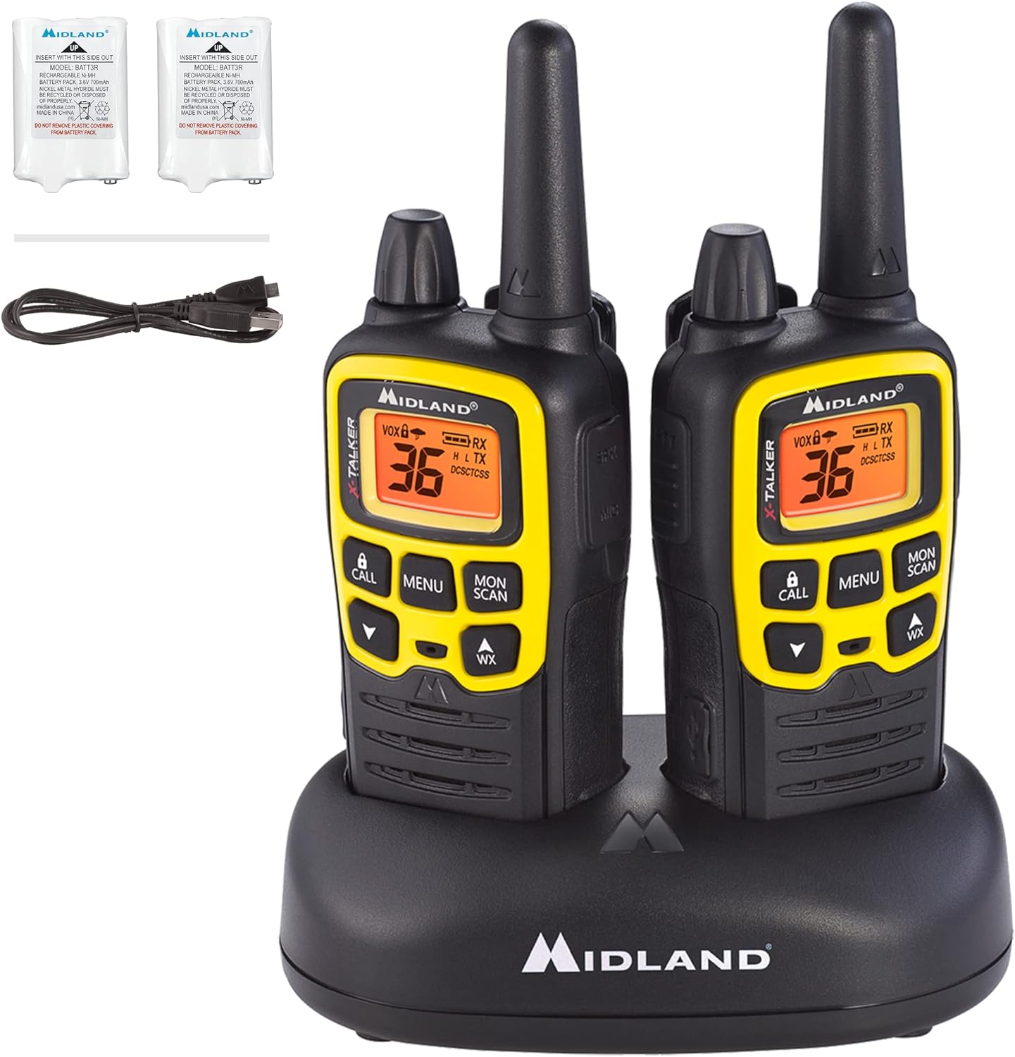 Midland X-Talker Two-Way Radios - 36 Channels #T61VP3 Midland X-Talker Two-Way Radios - 36 Channels #T61VP3