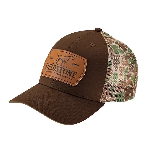Fieldstone Brown & Camo Mesh Hat #RH-13 Fieldstone Brown & Camo Mesh Hat #RH-13