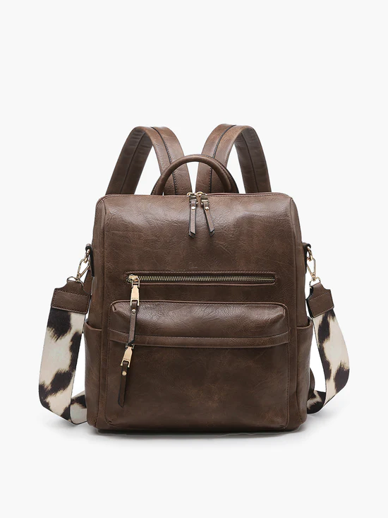 Jen & Co Amelia Backpack Coffee Jen & Co Amelia Backpack Coffee