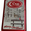 Case Merry Christmas Dark Red Bone Zippo Lighter #50177 RED