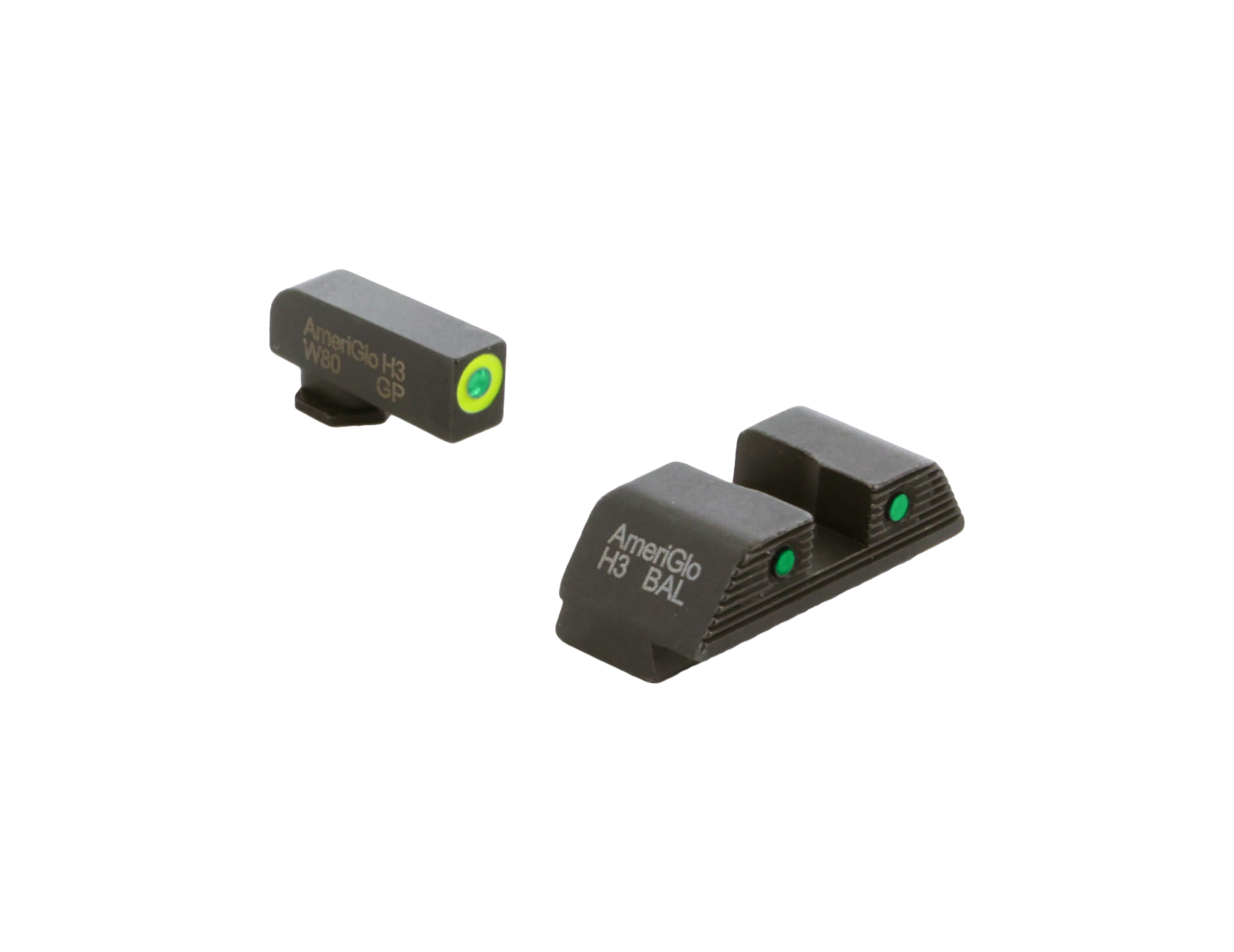 Ameriglo Trooper Sight Set For Glock Gen 1-4 9mm/.40/.380, Gen 5 10mm/.45 #GL-819 Ameriglo Trooper Sight Set For Glock Gen 1-4 9mm/.40/.380, Gen 5 10mm/.45 #GL-819