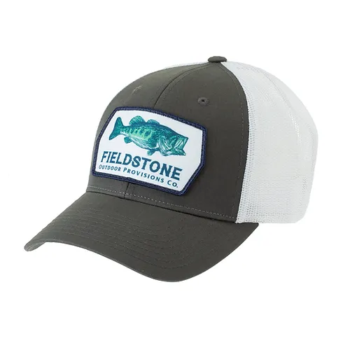 Fieldstone Largemouth Bass Patch Hat #196 Fieldstone Largemouth Bass Patch Hat #196