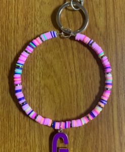 Girlie Girl Initial Wristlet Key Chain #KC-1231