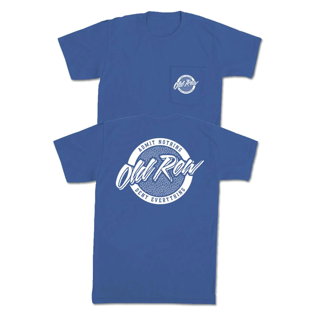 Old Row Tailgate Pocket Tee Blue Old Row Tailgate Pocket Tee Blue