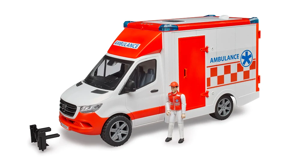 Bruder MB Sprinter Ambulance With Driver #BT02536 Bruder MB Sprinter Ambulance With Driver #BT02536