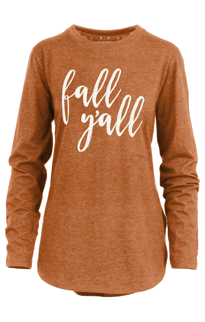 Royce Fall Yall Melange L/S Tee Royce Fall Yall Melange L/S Tee