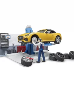 Bruder Bworld Car Service Repair Shop Set #BT62110