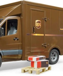 Bruder MB Sprinter UPS Truck With Manually Operated Pallet Jack #BT2538