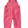 Carhartt Toddler Girl's Loose Fit Canvas Bib Overall #CM9712