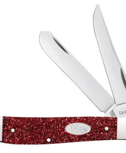 Case Knife Ruby Red Stardust Kirinite Mini Trapper #C67005